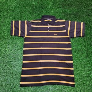 Vintage 80s Purdue University Polo Shirt Mens M (Tagged XL) RC Sportswear